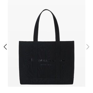 Alexander Wang Black Canvas Logo Tote
